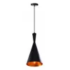Lámpara de colgar 3 luces de aluminio E27 Negra en Negro, Uruguay | Que Sal Muebleria, vista 3 de 6