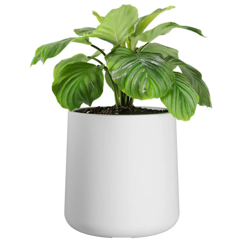 Macetero Gota 40 Blanco Alto 40cm x 35cm Ancho Boca x Diam Base 40cm, 40 lts en Blanco - Macetas, Uruguay | Champagne Home