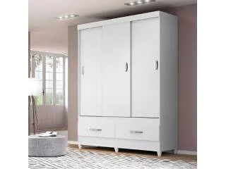 Ropero Suecia New Castaño/Avela Flex en Blanco/Flex - Roperos y placares, Uruguay | Quesal, vista 6