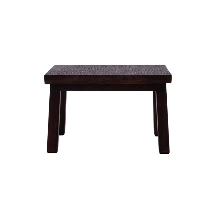 Taburete Acanalado Madera Marron 2412-013 en Marrón - Decoración, Uruguay | Divino