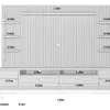 Rack con Panel Ouro Listones de madera y Led 268cm MDF/MDP - Muebles para TV, Uruguay | Balton, vista 8 de 11