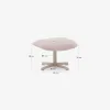 Reposapiés Jaspe - beige y metal con acabado gris FSC 100% en Beige - Butacas, banquetas y puffs, Uruguay | Kavehome, vista 7 de 7