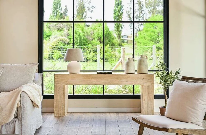MESA DE ARRIMO / CONSOLA TAURET - 1.80 MTS en Madera natural - Bibliotecas, Uruguay | La Iberica, vista 8