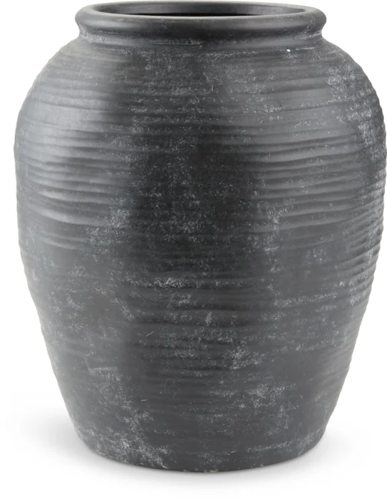 Jarrón INGVARD Ø25xA30cm arcilla en Negro - Jarrones, Uruguay | JYSK