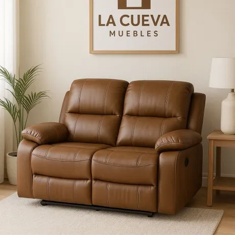 Sillon reclinable 2 cuerpos en Marrón - Sillones y sofás, Uruguay | La Cueva Muebles