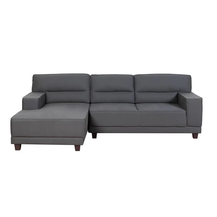 Sofá C/chaise Gris Tela Excelence Izq en Gris - Sillones y sofás, Uruguay | Divino, vista 2