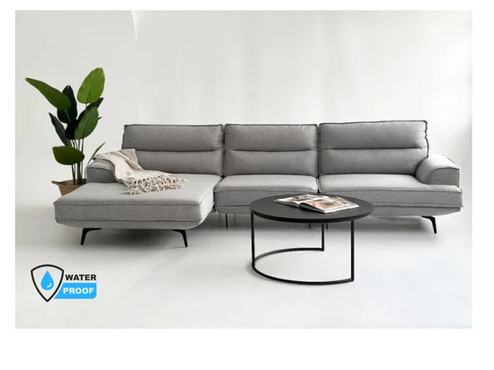 Sofá con Chaise MARIUS Gris en Gris - Sillones y sofás, Uruguay | Finkel, vista 2