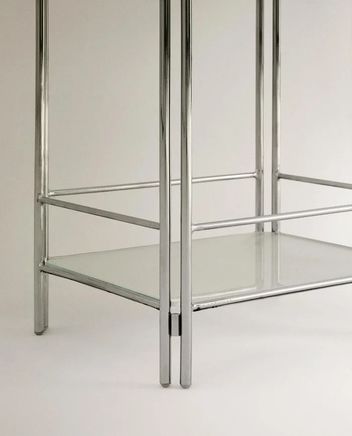 MUEBLE ALMACENAJE ACERO Y VIDRIO en Plateado - Aparadores y recibidores, Uruguay | Zara Home, vista 2