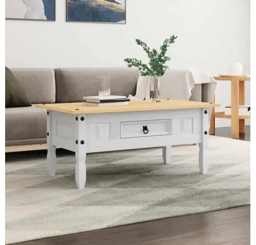 Mesa Ratona 1 cajon Cera LINEA CORONA MADERA - Mesas de living, Uruguay | Que Sal Muebleria
