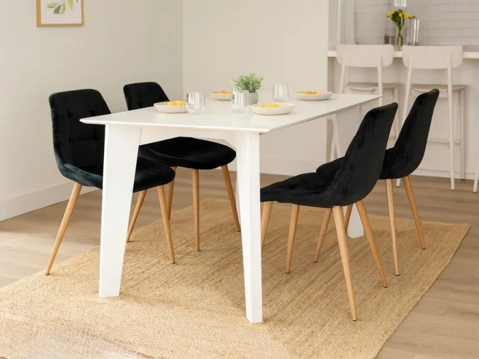 Mesa Ester en Blanco - Mesas de comedor, Uruguay | Arquetipo, vista 2