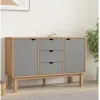 Comoda/Encimera 2P y 3C Mel/Gris Linea Nordica en Madera Maciza - Cómodas, Uruguay | Que Sal Muebleria, vista 5 de 14