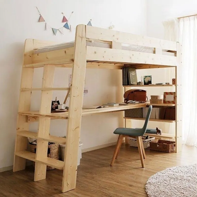 Cama Cucheta Eider en Madera natural - Dormitorio, Uruguay | Treehouse Deco