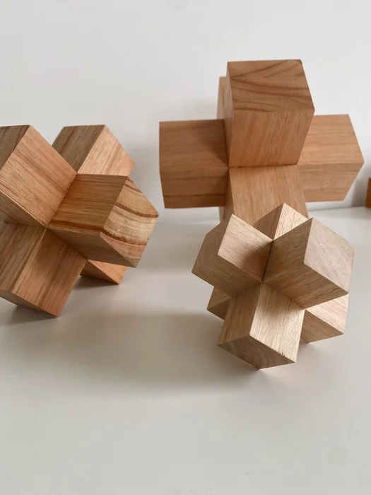 Forma geométrica x5 (15cm) en Madera natural - Decoración, Uruguay | Dreams On Time, vista 9