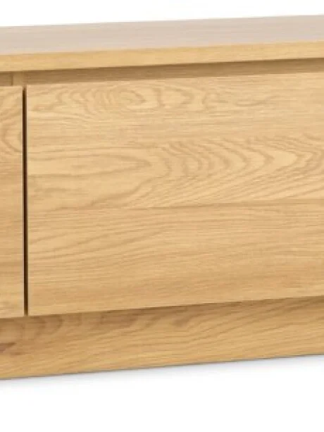 Mueble TV LIMFJORDEN 2 cajones 1 puerta roble en Madera natural - Muebles para TV, Uruguay | JYSK