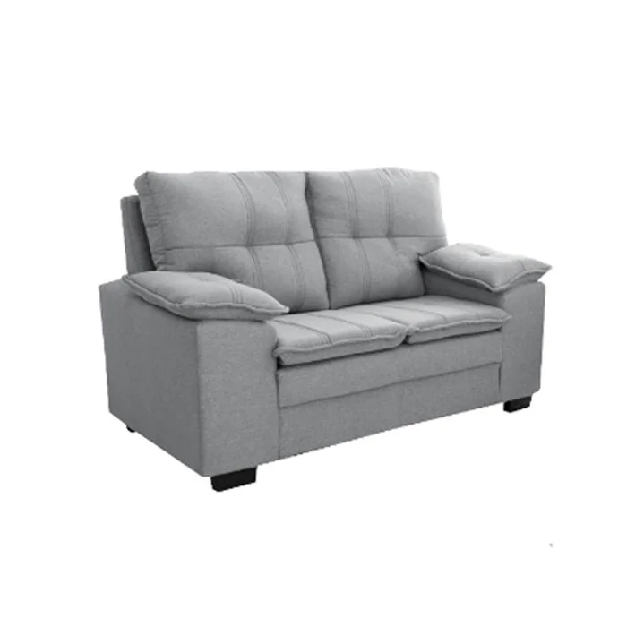 Juego De Living Sillón 2 Cuerpos Tapizado Tela Chenille en Gris - Sillones y sofás, Uruguay | Soy Hogar