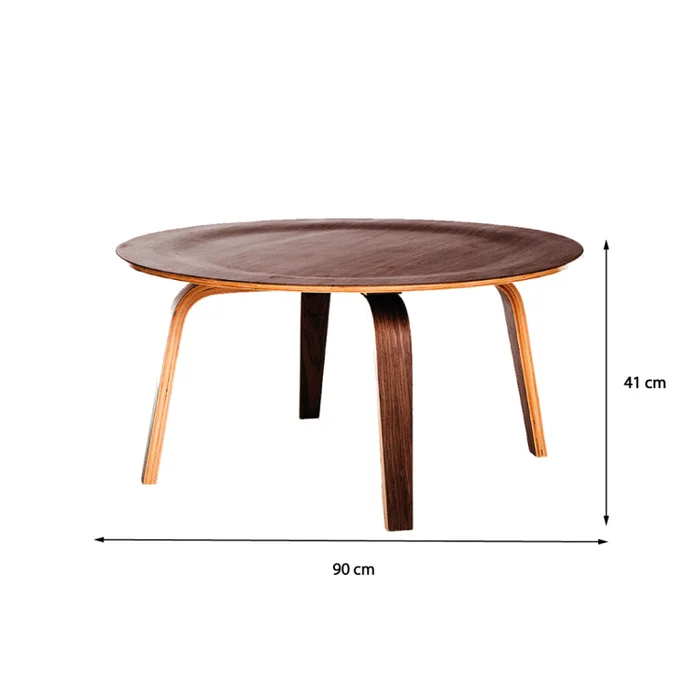 Mesa Eames - Nogal en Marrón - Mesas de living, Uruguay | Walnut, vista 3