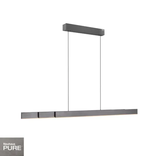 Colgante led lineal motorizado con varias funciones, gris plata en Gris - Lámparas colgantes, Uruguay | Iluminica