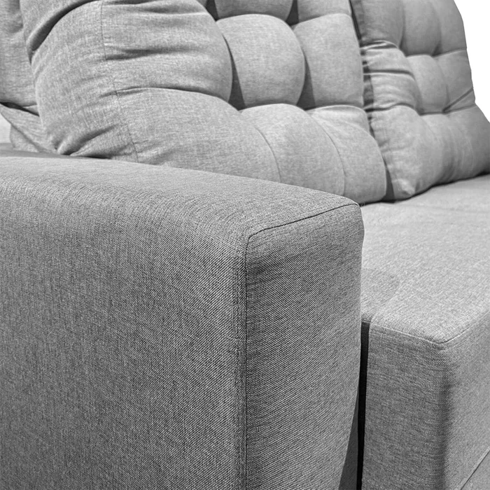 Sillón Cama Reclier Pequim 2 Cuerpos - Extensible - Gris en Gris - Sillones y sofás, Uruguay | Rústico Hogar, vista 3