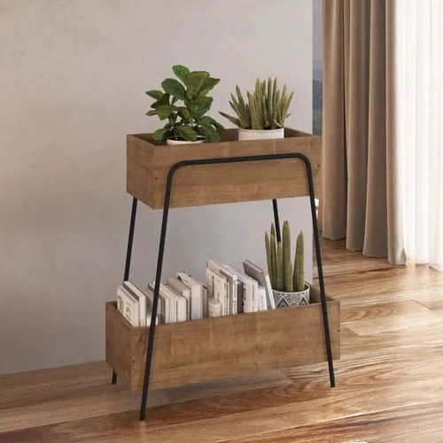 Organizador con 2 gavetas línea Tube | 27876 en Madera natural - Bibliotecas, Uruguay | World Vigo