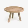 Mesa de centro redonda Glenda madera maciza teca Ø 55 cm en Madera natural - Mesas de living, Uruguay | Kavehome, vista 1 de 6