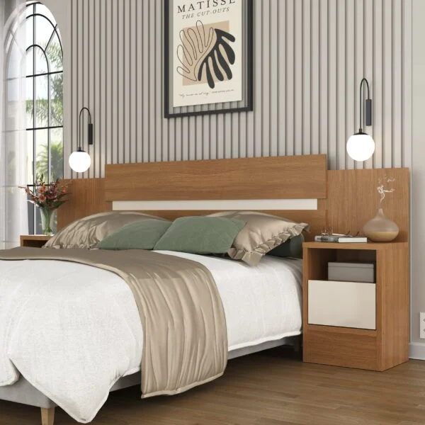 Respaldo ARICA en Madera natural - Respaldos de cama, Uruguay | Palermo Casa Deco