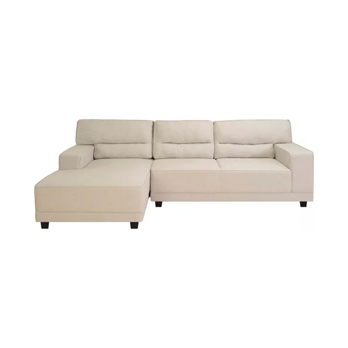 Sofá C/chaise Natural/beige Tela Excelence Izq en Beige - Sillones y sofás, Uruguay | Divino, vista 5