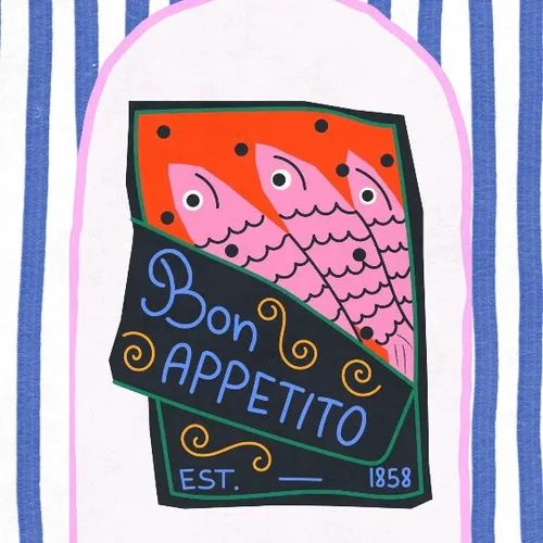 Bon Appetito en Multicolor - Láminas, Uruguay | Mara Estudio