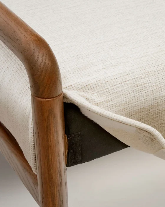 Banco desenfundable Macaret - de madera maciza de roble acabado nogal 120 cm FSC Mix Credit. en Marrón - Butacas, banquetas y puffs, Uruguay | Kavehome, vista 6