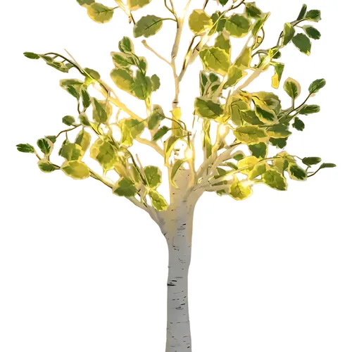 Arbol Led Con Hojas Y Ramas Decoracion Fiestas 65cm - Iluminarás en Blanco, Negro - Lámparas de mesa, Uruguay | Iluminaras