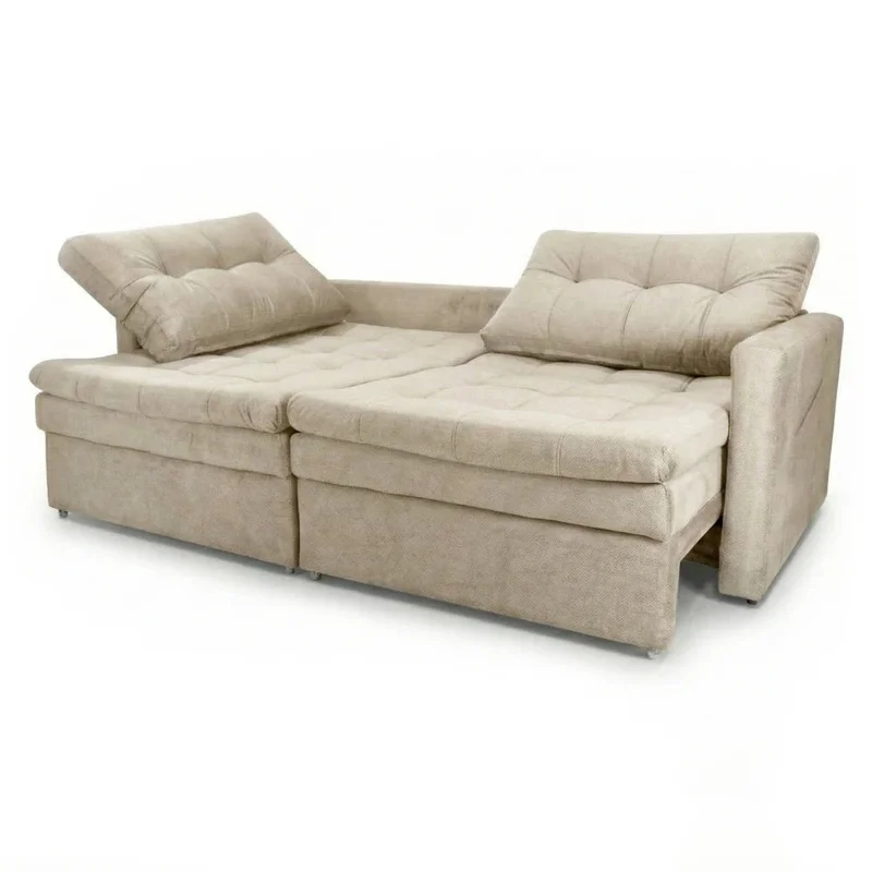 Sillón Cama Twin 3 Cuerpos - Extensible - Beige en Beige - Sillones y sofás, Uruguay | Ecowood, vista 3