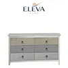 Comoda 6 cajones Linea Flora - Blanco en Blanco - Cómodas, Uruguay | Nario Hogar, vista 1 de 2