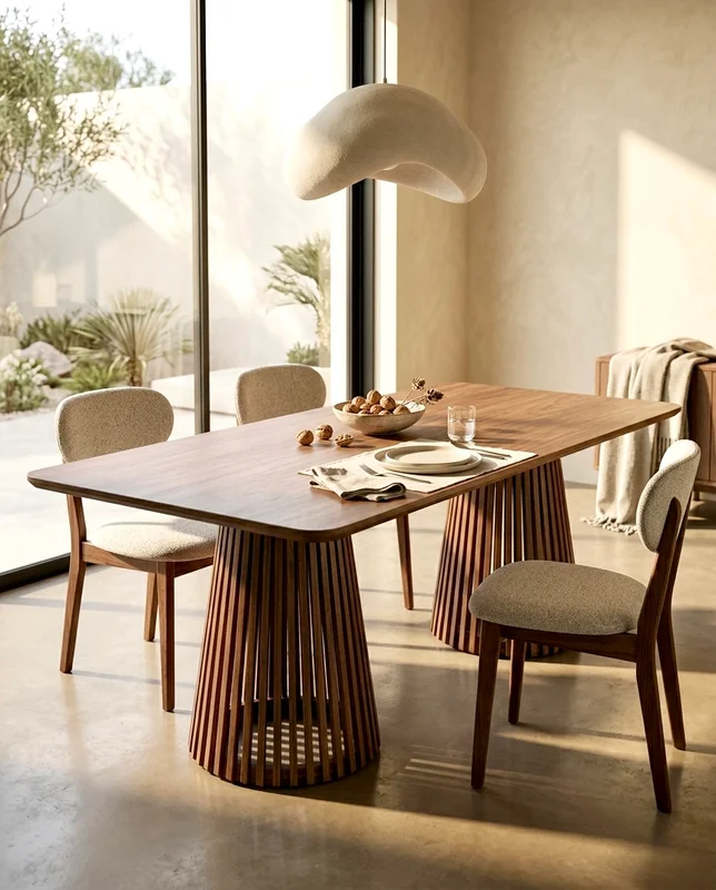 MESA MIAMI RECTANGULAR 2m x 1m en Madera natural - Muebles, Uruguay | Indrana, vista 9