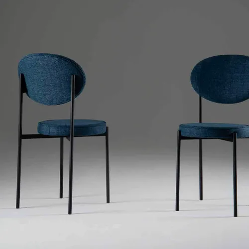 Silla Elza en Flame gelo / acero inox. Negro - Sillas, Uruguay | Casa Brava