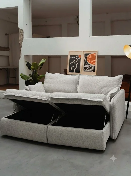Sofá Petrópolis 3 Cuerpos (210cm) EASY CLEAN – Gris en Gris - Sillones y sofás, Uruguay | Berna home, vista 3