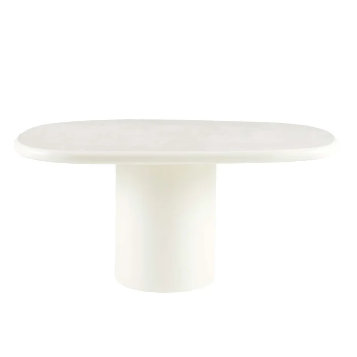 Mesa De Comedor Mdf-y-microcemento Lia en Blanco - Mesas de comedor, Uruguay | Divino, vista 2