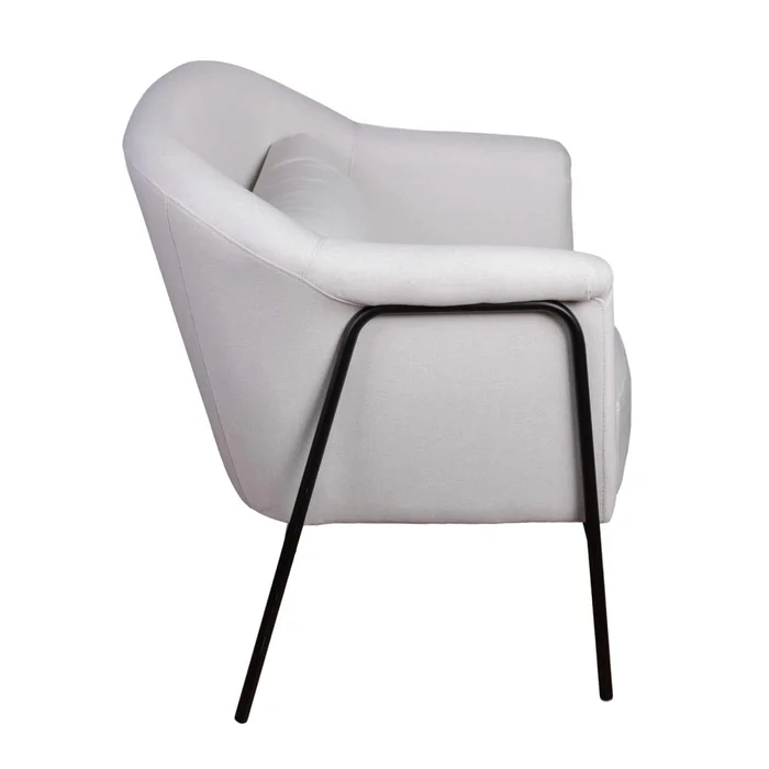 Butaca Tela-y-metal Natural-beige Lyon Natural en Madera natural - Sillones y sofás, Uruguay | Divino, vista 6