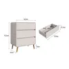 Cajonera Alba – 3 cajones | Beige - Aparadores y recibidores, Uruguay | RM Muebles y Deco, vista 3 de 4