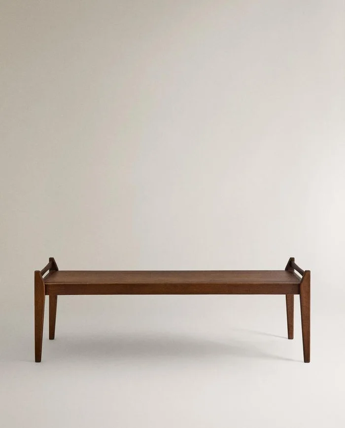 BANCO LARGO MADERA en Madera natural - Butacas, banquetas y puffs, Uruguay | Zara Home, vista 2