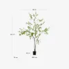 Árbol artificial Enkianthus con maceta negro 214 cm en Madera natural - Muebles para el exterior, Uruguay | Kavehome, vista 5 de 5