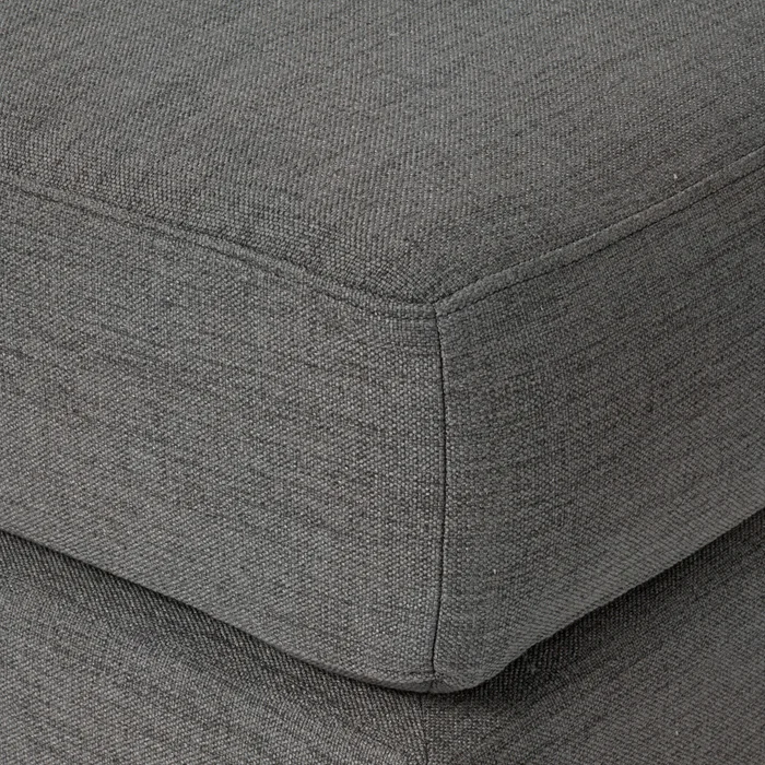 Puff Easy Clean Tela Gris Luxor Premium Gris Osc en Gris - Sillones y sofás, Uruguay | Divino, vista 4