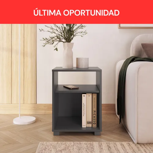 Mesa de Luz Paris – Gris en Gris - Mesas de luz, Uruguay | RM Muebles y Deco