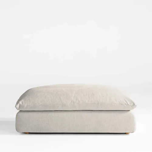 Puff tapizado Mike en Beige - Sillones y sofás, Uruguay | Pieza Clave