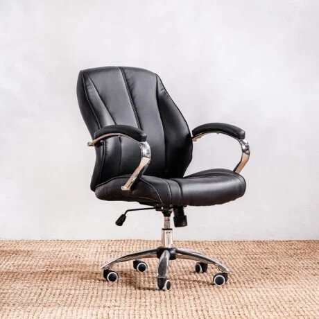Silla De Oficina Rt-359b Negra - Negro en Negro - Escritorios y sillas de escritorio, Uruguay | Aihaus