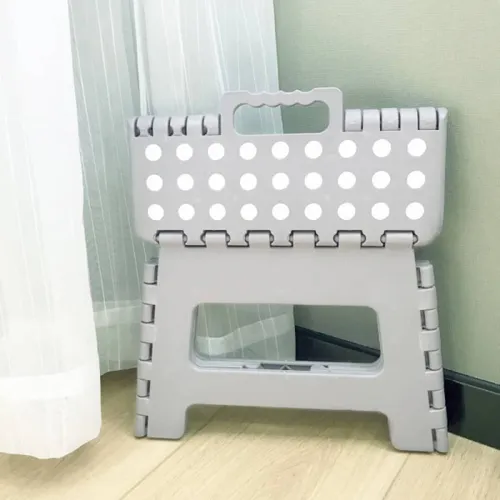 Banco plegable multiuso 22 cm - gris claro - Butacas, banquetas y puffs, Uruguay | Buho Store