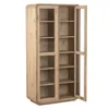 VITRINA ALTA MARINA ROBLE 98X46X204 en Madera natural - Bibliotecas, Uruguay | Masinfinito Casa, vista 1 de 2