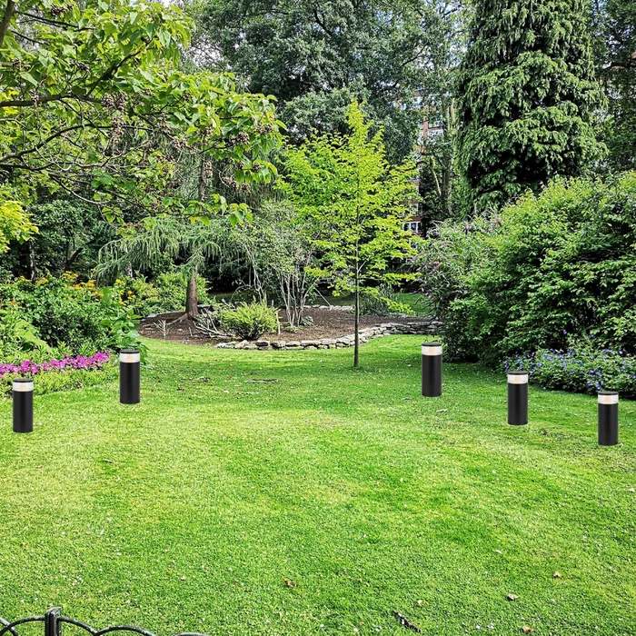 Luminaria Bolardo Exterior 9W Kane 30cm Negro en Negro - Lámparas de pie, Uruguay | Serlux, vista 2