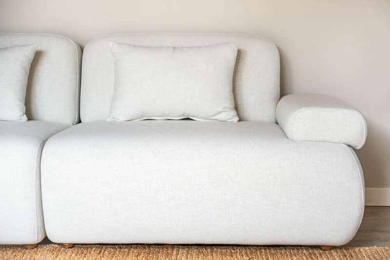 SILLON FOA - LINO ANTIMANCHAS - 3 MTS en Blanco - Sillones y sofás, Uruguay | La Iberica, vista 8