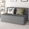 Sofa cama Foldie 2 cuerpos - Gris en Gris - Sillones y sofás, Uruguay | La Cueva Muebles, vista 2 de 6