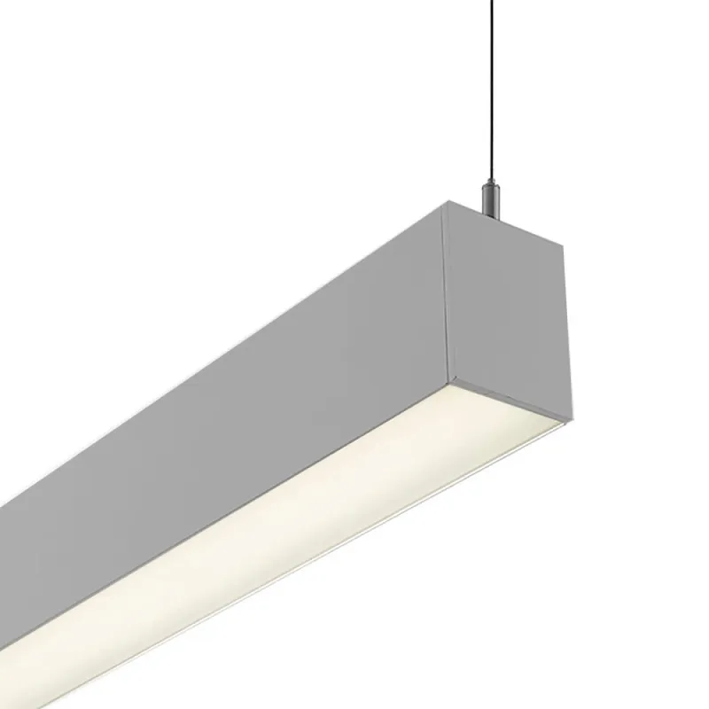 Luminaria Lineal LED 36W Luz Cálida 120cm en Gris - Lámparas colgantes, Uruguay | Serlux