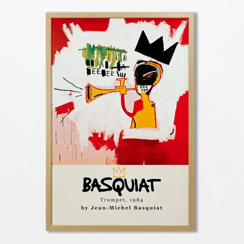 Basquiat - Trumpet en Multicolor - Láminas, Uruguay | La Cuadrería